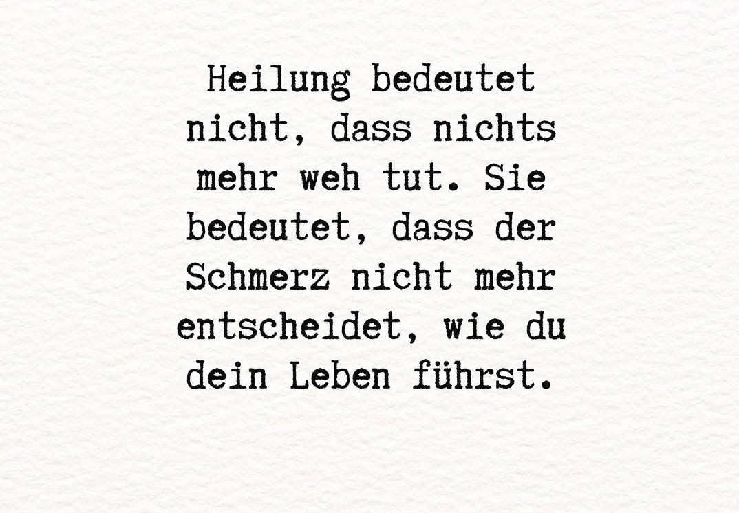Heilung neu betrachten.